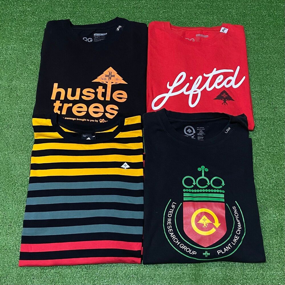 Vintage LRG Lifted Research Group Graphic 3XL T-Shirt Bundle Lot of 4